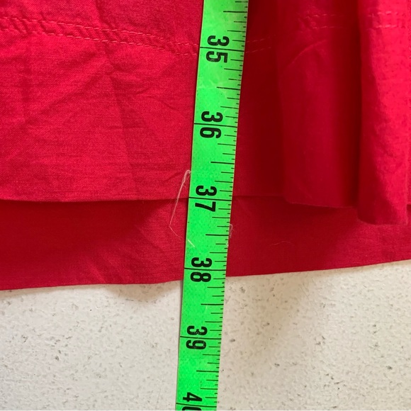 Madewell Watermelon Pink Embroidered Pleated Mini Dress Size Large NWT NO SLIP - Picture 15 of 15